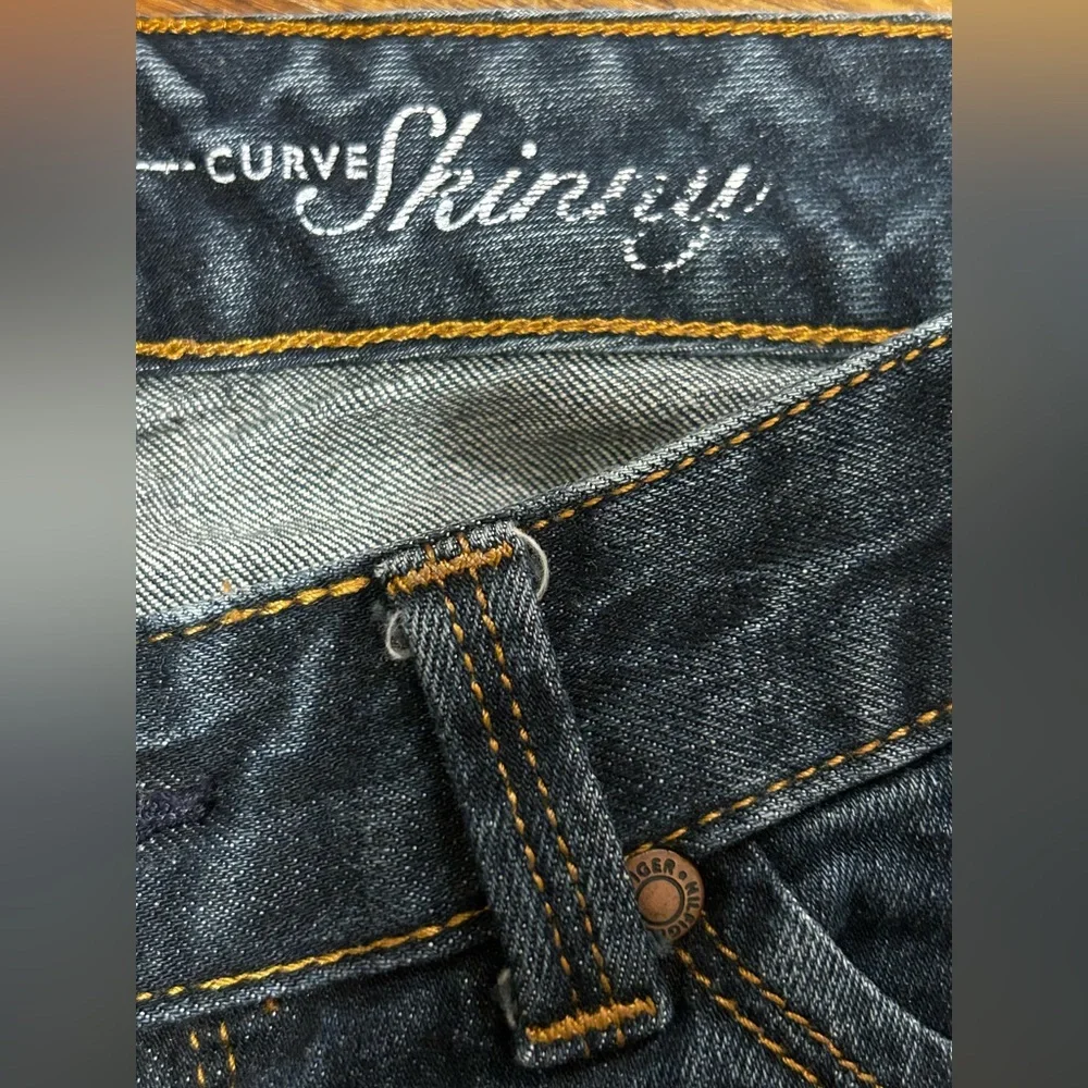 Tommy Hilfiger Women’s 6 Curve Skinny Jeans, Women’s Pants, Embroidered Pockets - Picture 3 of 9